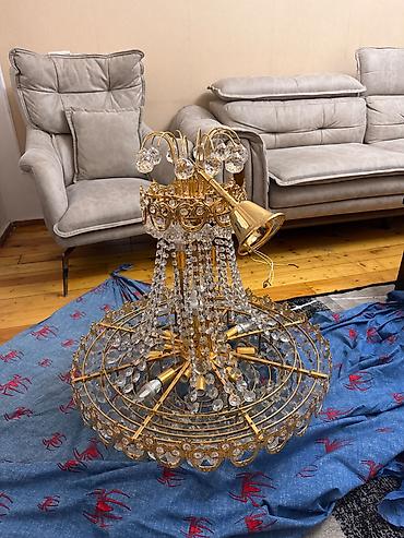 İşıqlandırma: Çılçıraq, 10 və daha çox lampa, Metal — 3