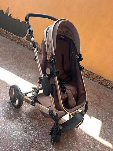 Araba-beşiklər: Belecoo uşaq arabası - 2-si 1-də transformasiya: beşik (carrycot) və — 3