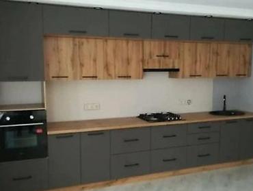 Sifarişlə mətbəx mebeli: Sifarişlə mətbəx dəsti, Özü çəkən petlələr, Mat laminat, Kredit yoxdur, Pulsuz çatdırılma — 21