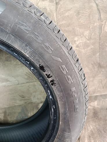Шины: Шины 235 / 55 / R 18, Всесезонная, Б/у, Внедорожные (АТ/МТ), Корея, Pirelli — 2