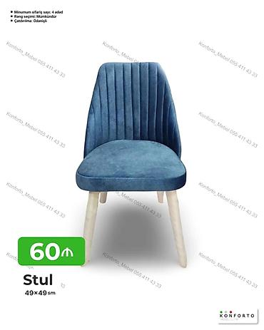 венский стул цена: Stul – 49×49 sm - Yumşaq, komfortlu oturacaq və bel hissəsi, şaquli — 1