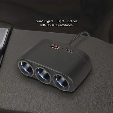 Ostalo: Auto punjač sa 3 priključka+2 USB Ouyaaqii D'25 NOVO. Opis proizvoda — 7