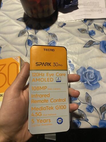Tecno: Tecno Spark 30 Pro, 256 GB, rəng - Qara, Zəmanət — 4