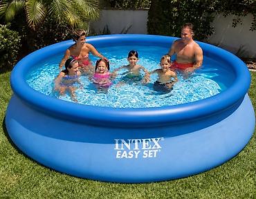басени: Elektron Nasos Hediyye. Intex 3.05 × 0.76 m şişmə hovuz 🌊 Yay — 1