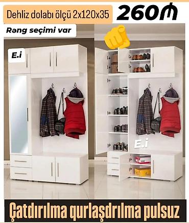 dəhliz: Dehliz dolabı – 2x120x35 sm ölçüdə - Rəng seçimi var - Ayaqqabı və — 1