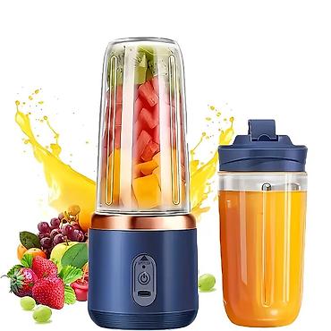 Blenderlər: Portativ Şirəçi və Blender (Juicer + Cup) - 1500 mAh daxili batareya — 1