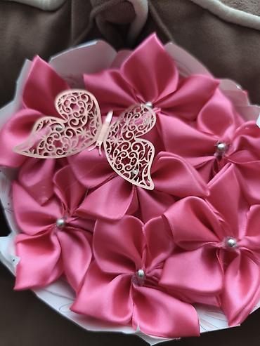 houseware: Ručni buketi od satenskih i organza cvetova - Ručno izrađeni — 3