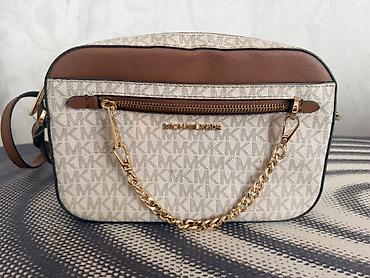 bolt sumka: Michael Kors çiyin çantası - Model: MK monoqramlı crossbody - — 1