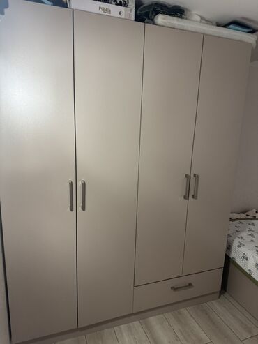кровать для одного человека: Уктоочу бөлмө гарнитуру, Жаңы, Эки кишилик керебет, Кыргызстан, ДСП, Өзү алып кетүү, түсү - Саргыч боз