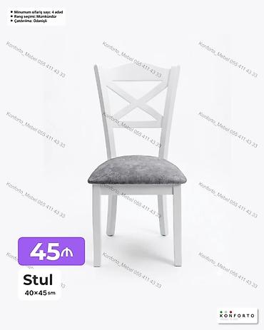 Stul – 40×45 sm - Klassik “X” formalı arxa dayaqlı, taxta karkas - lalafo.az -da Stul – 40×45 sm - Klassik “X” formalı arxa dayaqlı, taxta karkas -