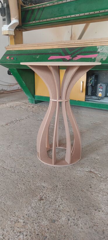 Sifarişlə qonaq masaları: Yumru masa, MDF, Zəmanətsiz, Kredit yoxdur — 1