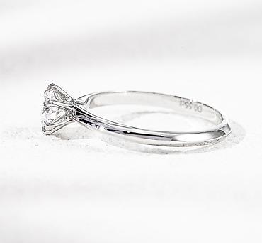 Украшения с бриллиантами: 💍 Кольцо из белого золота 750 пробы с лабораторными бриллиантами • — 3