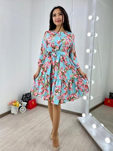 женские брюки: Повседневное платье, Лето, Вискоза, Прямое, Все размеры — 9