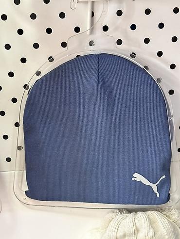 шапка puma: Шапка, Бини, Трикотаж, Осень-весна, Вязаная модель — 1