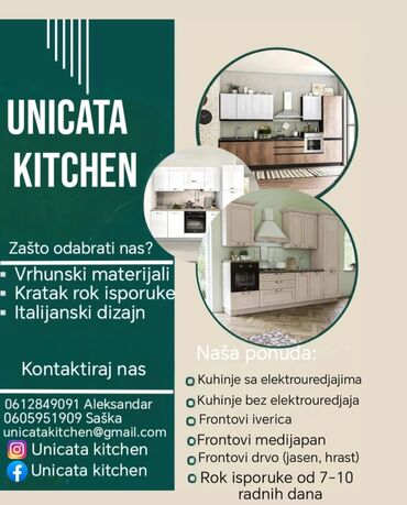 Kuhinjski nameštaj: UNICATA KITCHEN – kuhinje po meri sa italijanskim dizajnom Zašto — 1