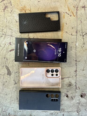Samsung: Samsung Galaxy S23 Ultra, Б/у, 256 ГБ, цвет - Черный, 2 SIM, eSIM