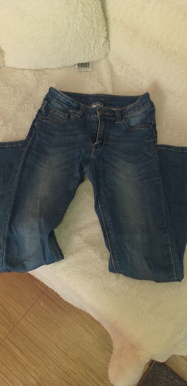 farmerke denim: Farmerice ocuvane vel 11-12 sa elastinom