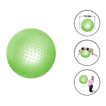 golf topu: Tikanlı pilates topu (75 sm) 🛵