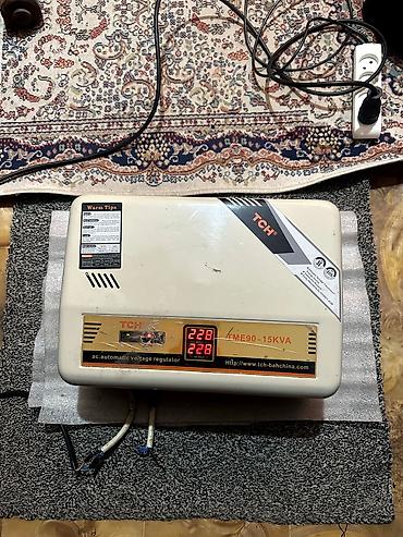 16000: Стабилизатор напряжения TCH TME90 мощностью 15 kVA. Работает от 90 до — 1