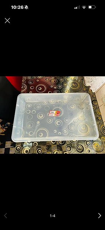 plastik qablar instagram: Şəffaf plastik qida qabı/qutu (örtüklə - Material: qalın, şəffaf — 1