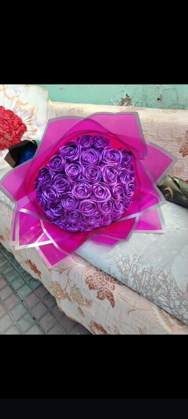 Buket güllər: Məhsul: Zərif dekorativ güllərdən hazırlanmış buketlər - Material — 3