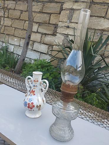 декор для дома: Məhsul: 2 ədəd dekorativ ev aksesuarı dəsti - Şüşə kerosin lampası — 1