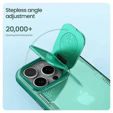 Maske i futrole za telefone: Maska Nillkin Ice blade Prop za iPhone 16 Pro Max 6.9 crna. Uz brzu — 10