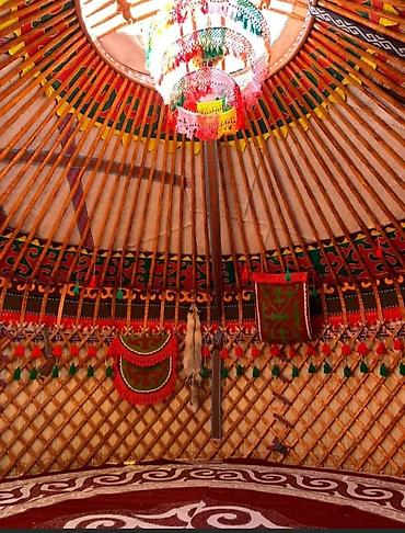 Аренда юрт: Аренда юрты, Каркас Деревянный, 85 баш, Посуда, Стол, Стулья — 12