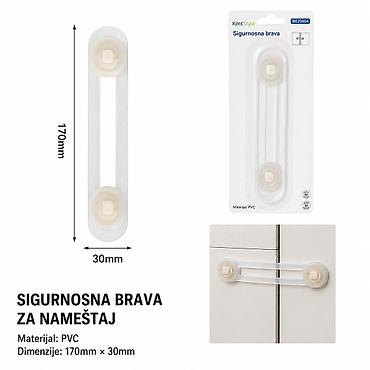 klizna vrata: KMT Sigurnosna brava 2208260 Praktična sigurnosna brava za nameštaj — 1
