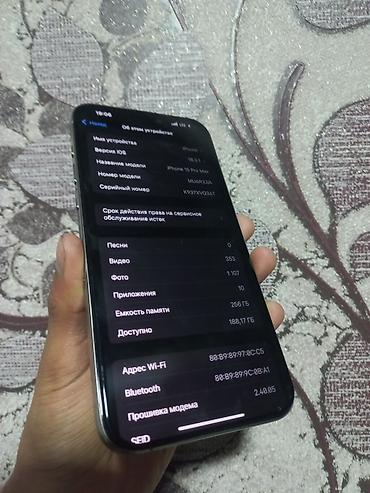 Apple iPhone: IPhone 15 Pro Max, Б/у, 256 ГБ, Серебристый, Зарядное устройство, 82 % — 12