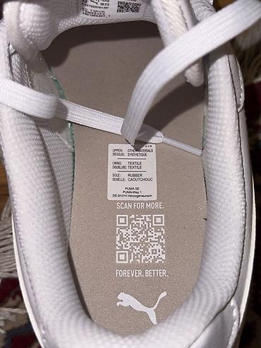 Qadın ayaqqabıları: Puma, Ölçü: 44, rəng - Ağ, Yeni — 9