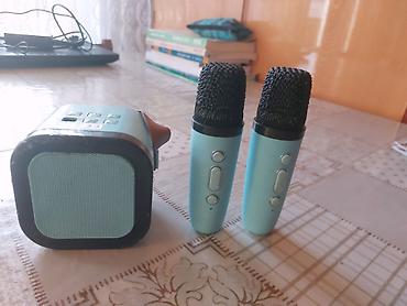 Караоке: İki mikrafonlu mini karaoke dəsti - Dəst: 1 ədəd portativ Bluetooth — 4