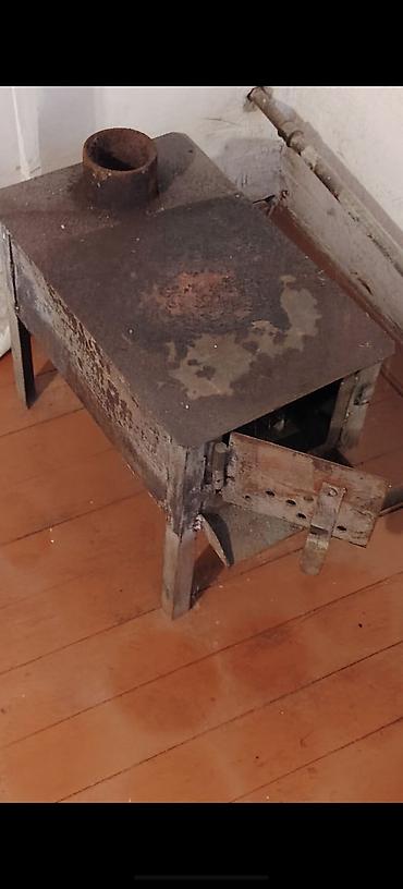 sobasi: Metaldan hazırlanmış odun/kömür sobası - Korpus: qalın poladdan — 1