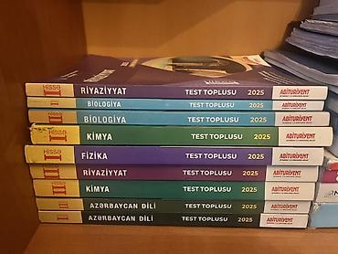 Testlər: Abituriyent “Test Toplusu 2025” seriyası – müxtəlif fənlər üzrə — 1