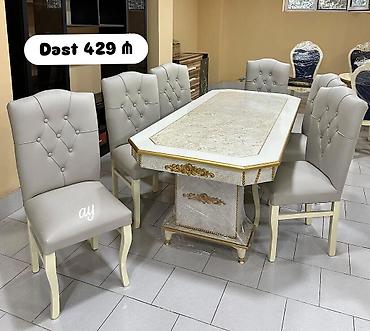 kamp stol: Oval masa, Qonaq otağı üçün, 6 nəfər — 1