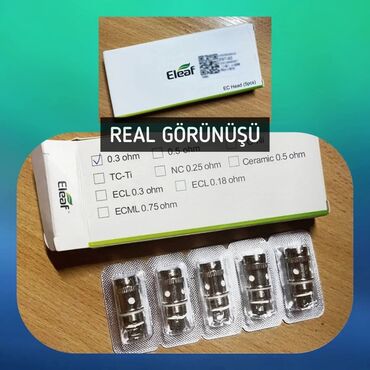 Qəlyan, vayp və aksesuarları: Vape üçün Filterlər (original) ✔️ ▫️ Eleaf İstick Pico 1 ədəd: 6 AZN — 4