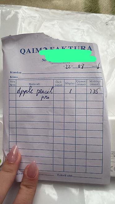 apple pencil: Yeni alınıb planşeta uyğun gəlmədiyi üçün satılır heç istifadə — 3