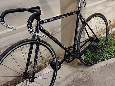 bmx руль: Фикс-байк (фикс/синглспид) с необычным кастомным оформлением - Рама — 4