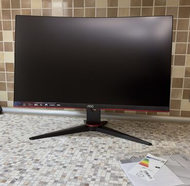 Monitorlar: ✅ AOC C24G2AE 165Hz FHD ✅ Tam ideal vəziyyətdə, heç 1 ay işlənməyib!