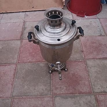 arıqlama cayi: Klassik metal samovar - Material: paslanmayan polad/tutqun metal — 3