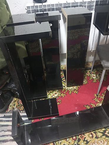 Тумбы и подставки для телевизора: Тумба и подставка для телевизора, Напольная, ЛДСП, цвет - Черный — 13