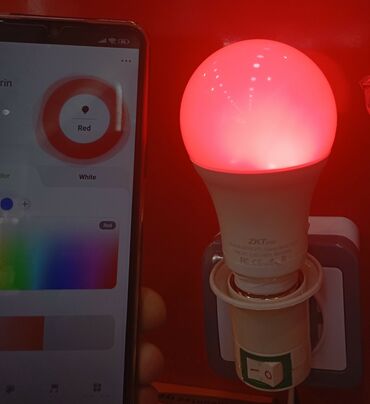кварцевая лампа для помещений: ZKTeco LB1 Ağıllı LED Lamp - Rənglənə bilən ağıllı lampa: çoxrəngli