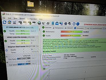 usb 64gb: HDD Seagate 1TB 94% здоровья — 2