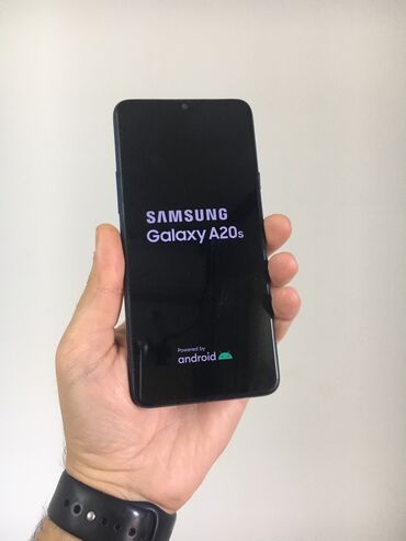 samsung printeri: Samsung A20s, 32 GB, rəng - Göy, Barmaq izi