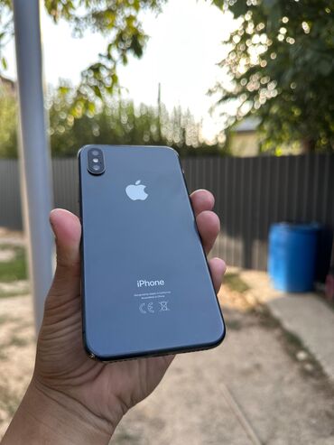 айфон бу xr: IPhone X, Колдонулган, 256 ГБ, Кара, 100 %