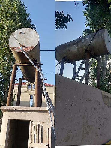 1 tonluq: Tahirə xanım . Su çəni yaxşı vəziyyətdə qalin dəmirdəndir 3.50 ton 500 — 1