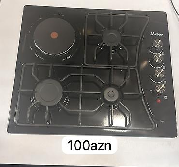 palet soba: Qaz-elektrik kombinə edilmiş bişirmə panelləri - 60 sm ölçülü, səthdə — 5
