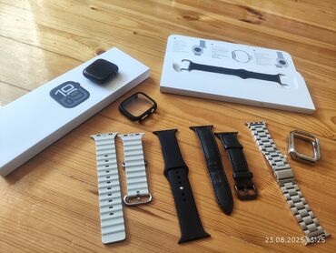 Smart saatlar: İşlənmiş, Smart saat, Apple, Аnti-lost, rəng - Qara