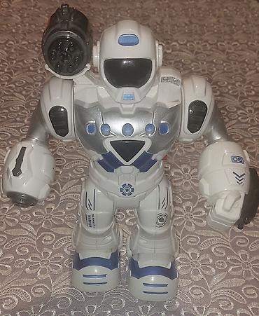 Роботы и трансформеры: Uşaq oyuncağı – interaktiv robot figur - Gümüş-ağ gövdə, mavi at lalafo.az — 1 Роботы и трансформеры: Uşaq oyuncağı – interaktiv robot figur - Gümüş-ağ gövdə, mavi — 1