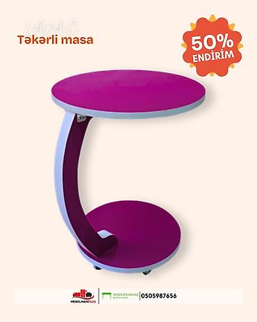 tek stolar: Jurnal masası, Yeni, Açılmayan, Laminat, Yumru masa — 4